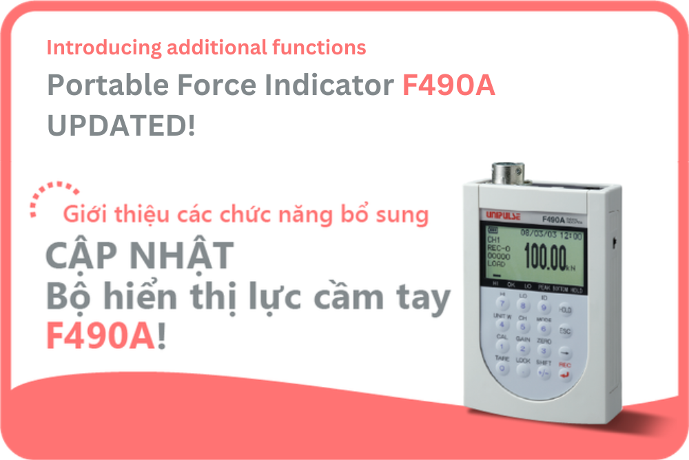 CẬP NHẬT CÁC CHỨC NĂNG MỚI CỦA BỘ HIỂN THỊ LỰC CẦM TAY F490A